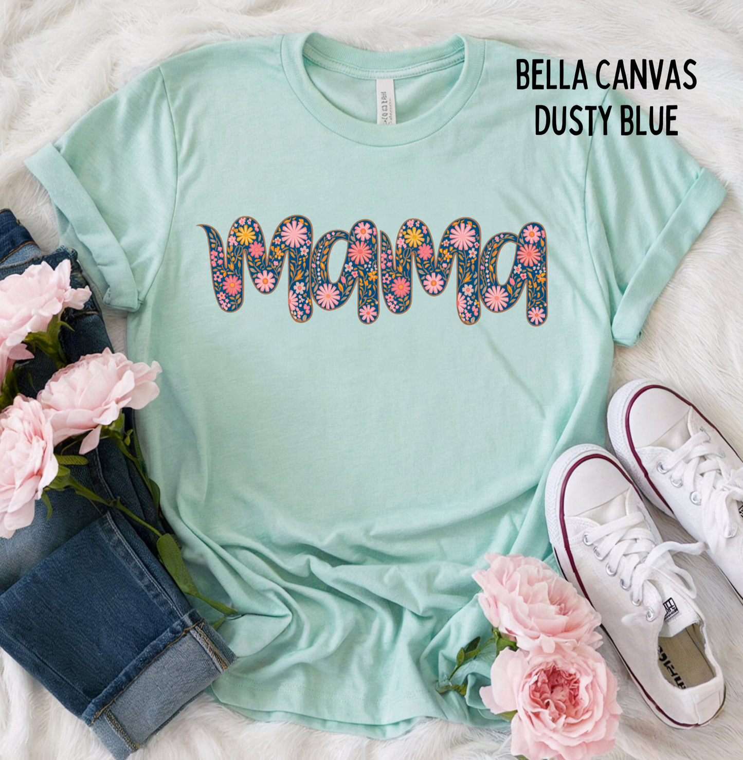 Floral Mama Doodle Short Sleeve T-Shirt
