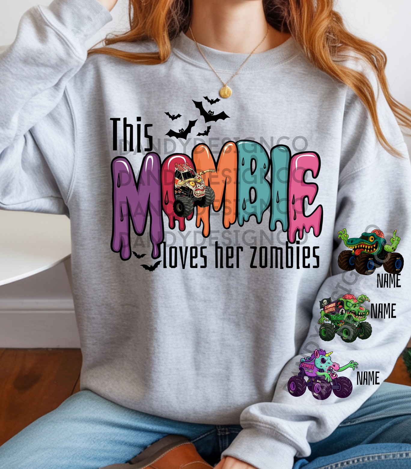Mombie Zombies Personalized Sweatshirt