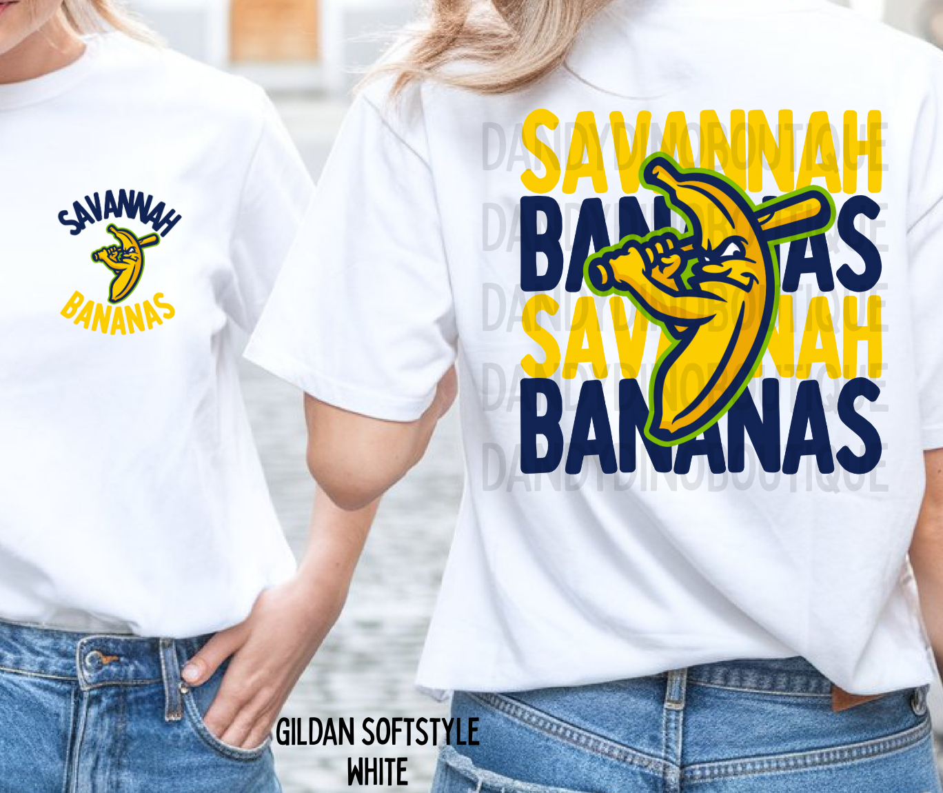 Banana Baseball Stacked - Short Sleeve