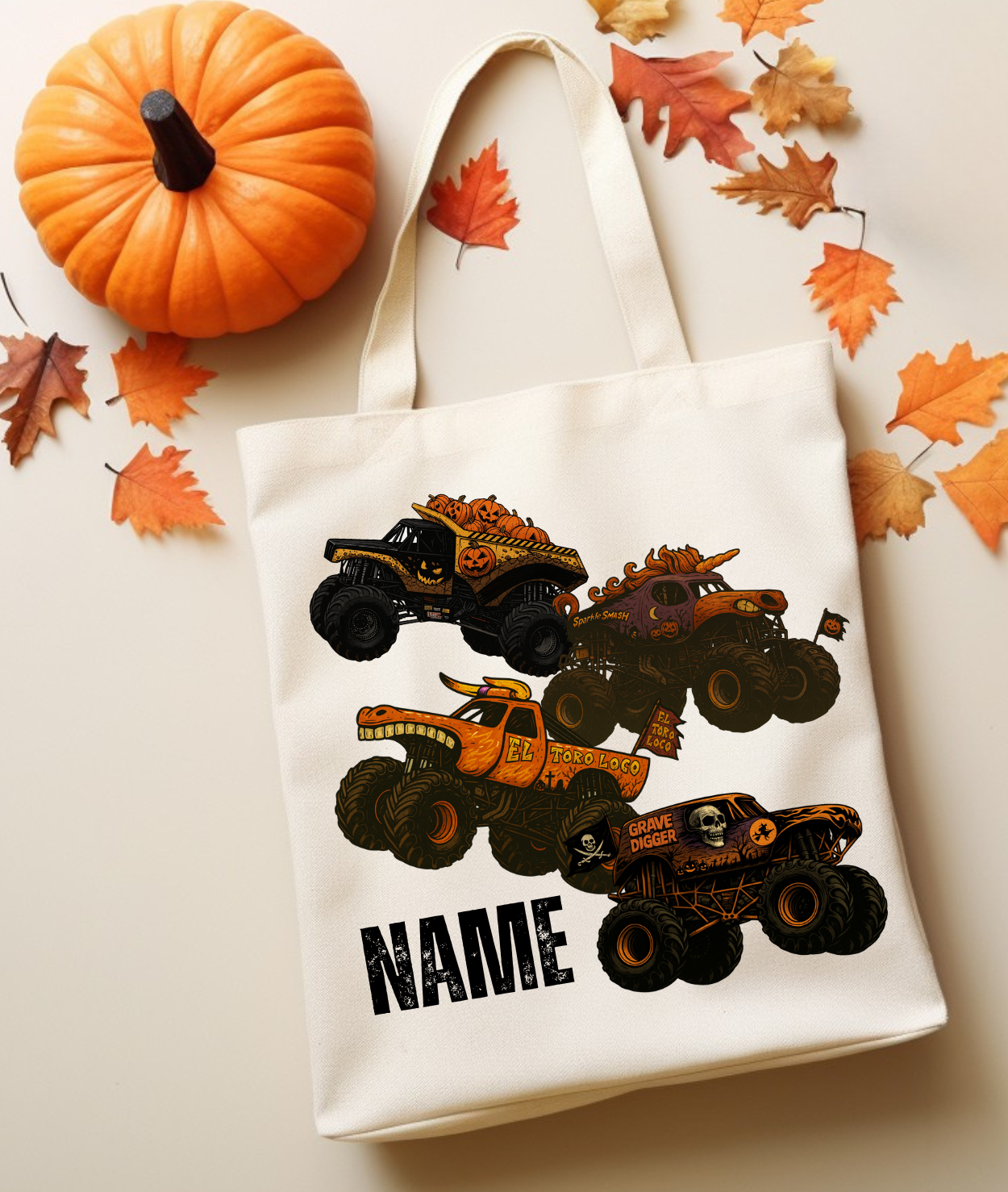MJ Monster Truck Tote