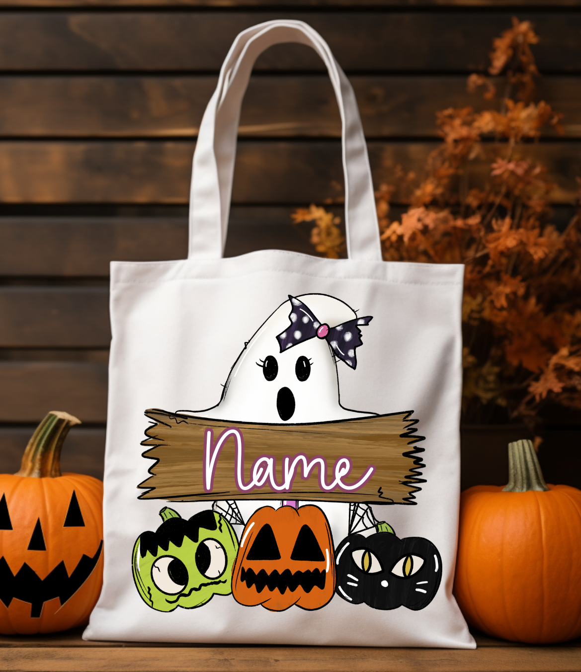 Bow Ghost Tote