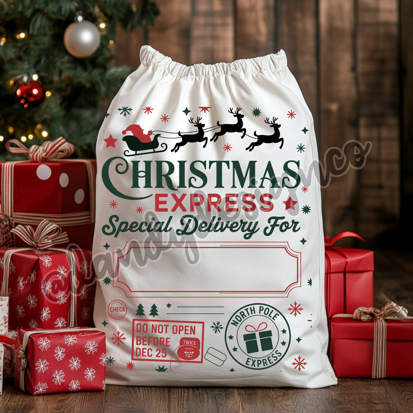 Christmas Express Santa Gift Sack