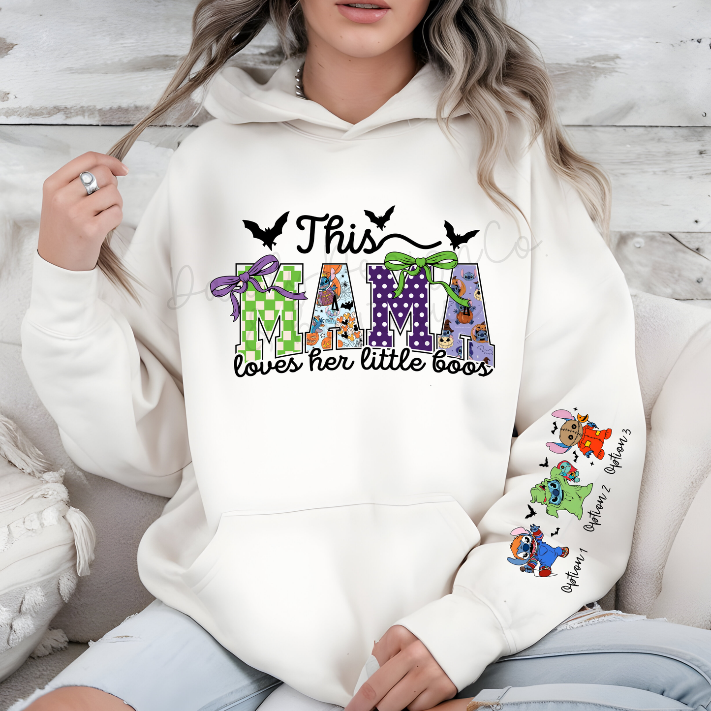 Mama Loves Her Boos Stch - Hoodie