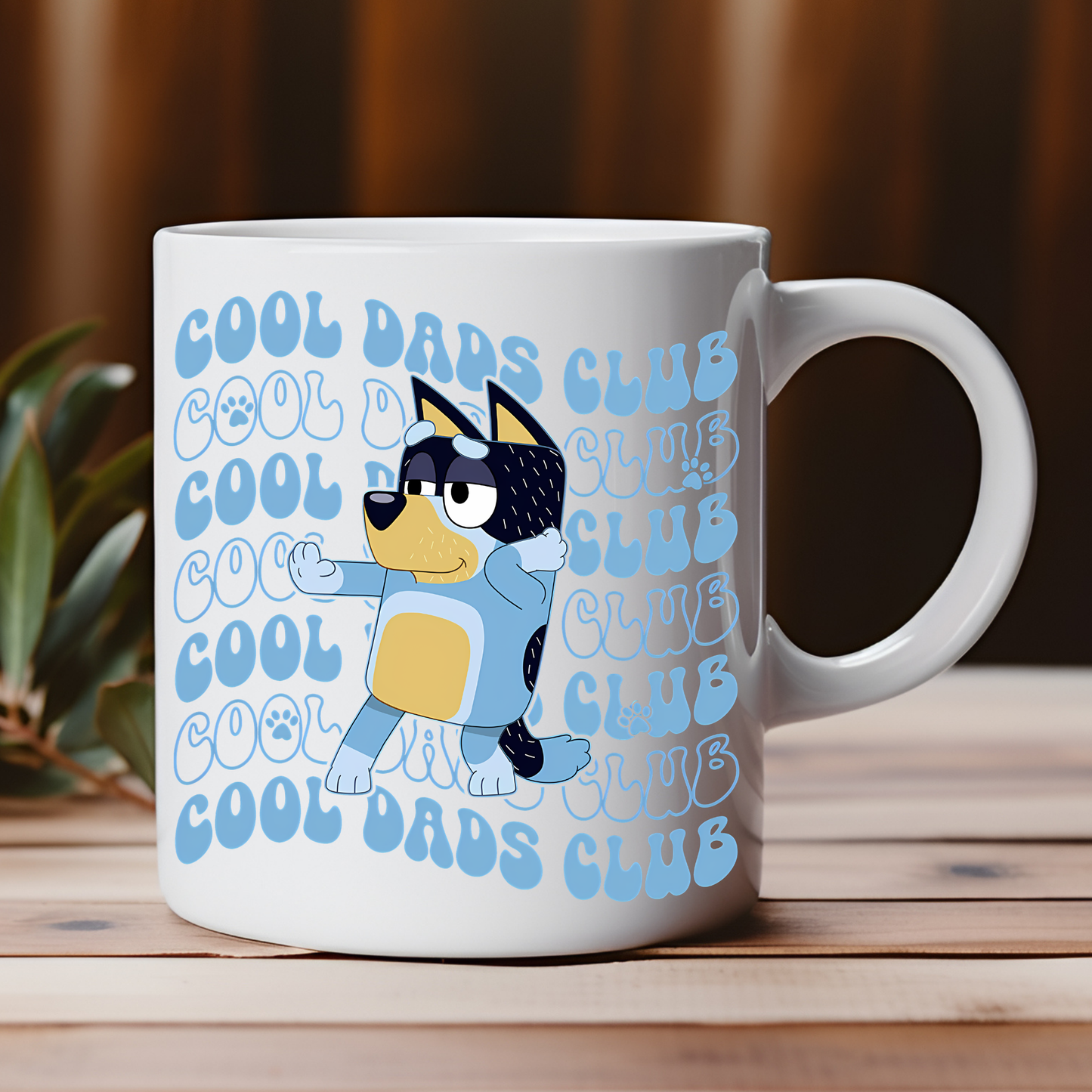 Cool Dad's Club Blue Dog Coffee Mug