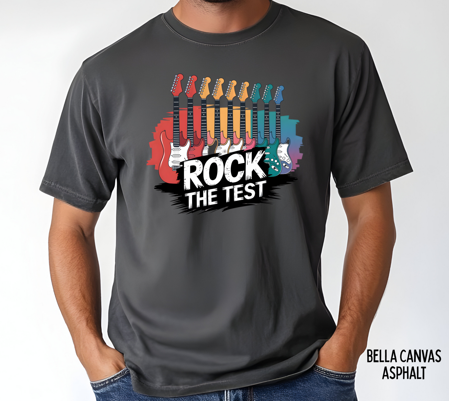 Rock The Test Guitar Short Sleeve T-Shirt