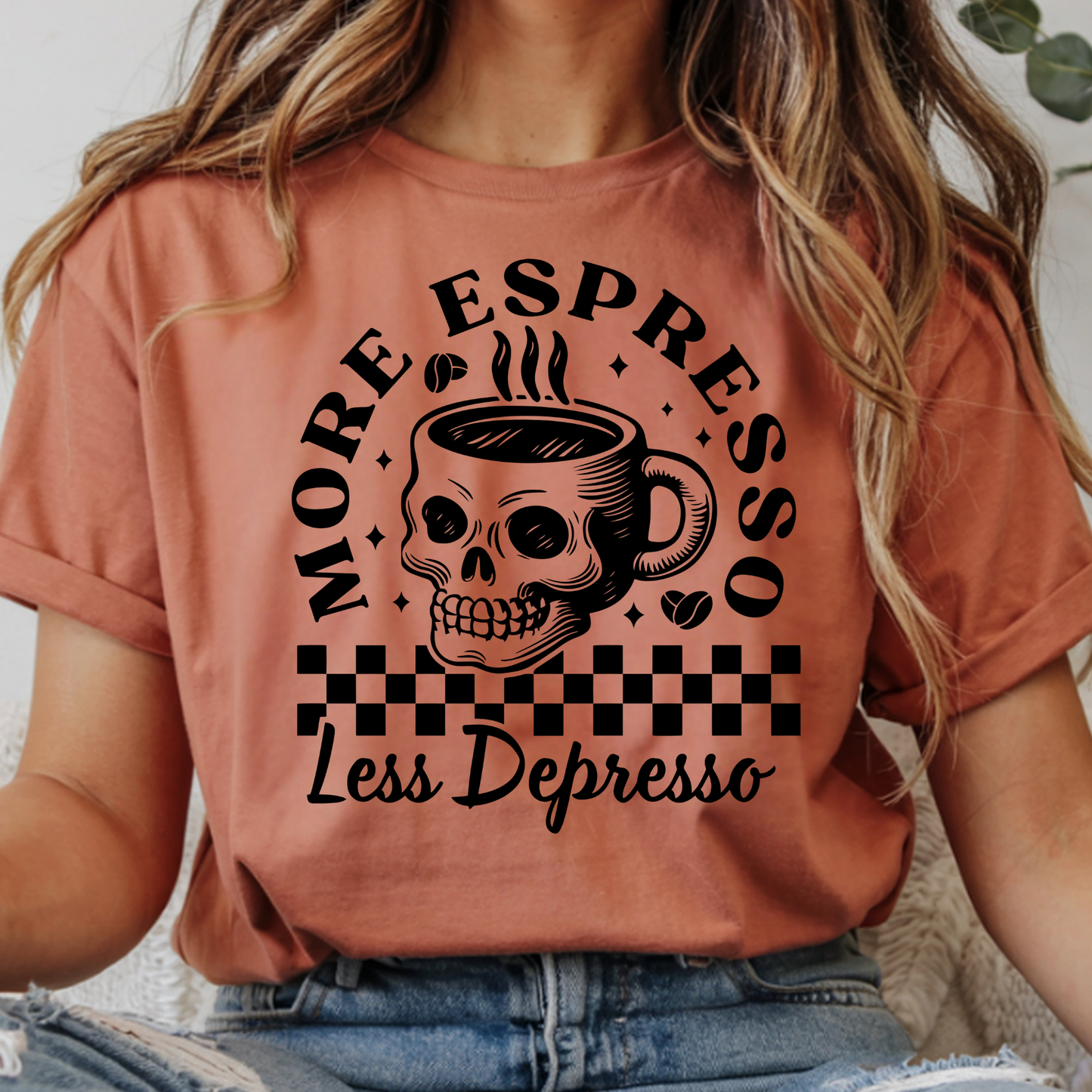 More Espresso Less Depresso - Comfort Colors Short Sleeve