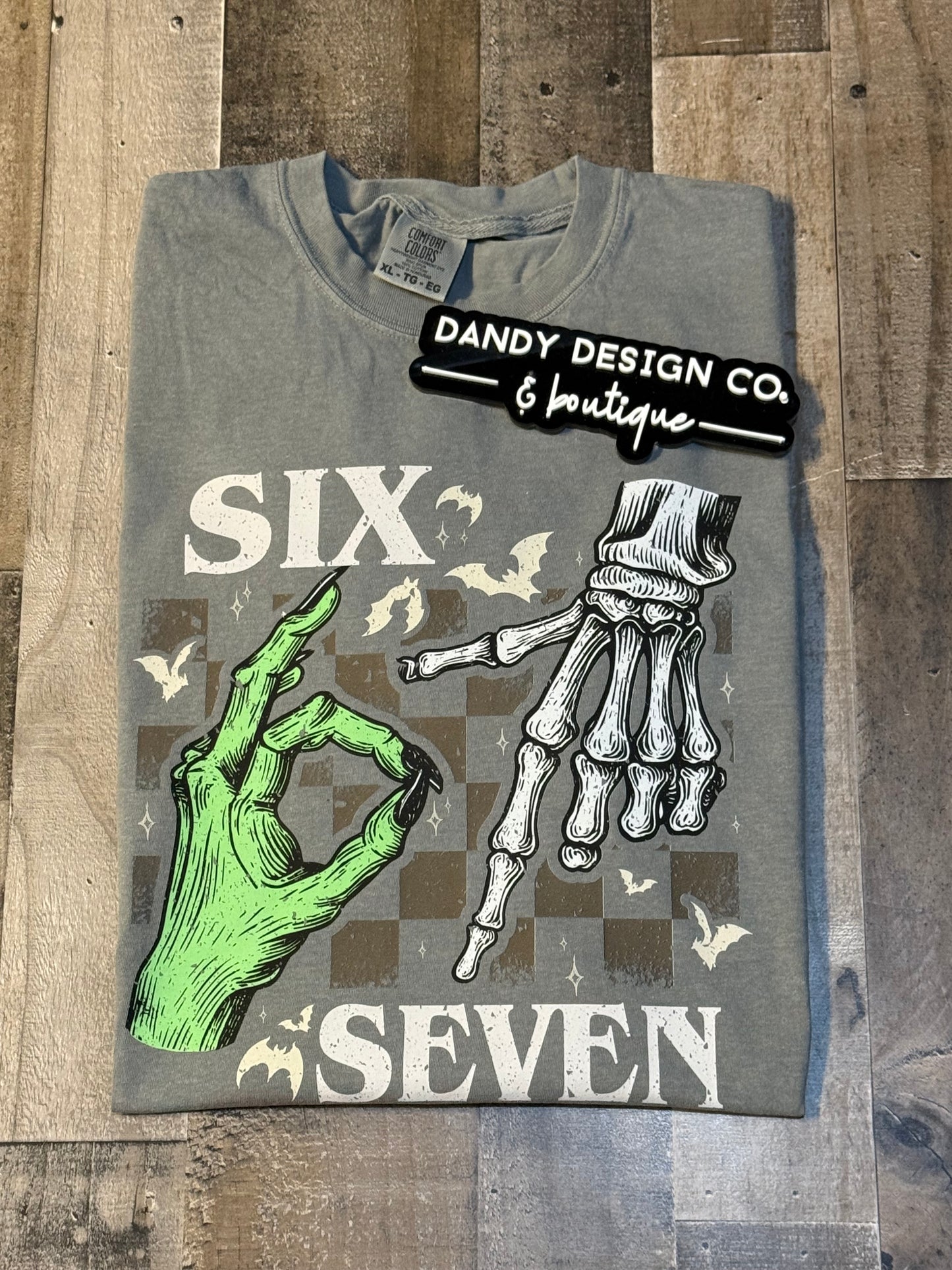 2X Halloween Six Seven Short Sleeve