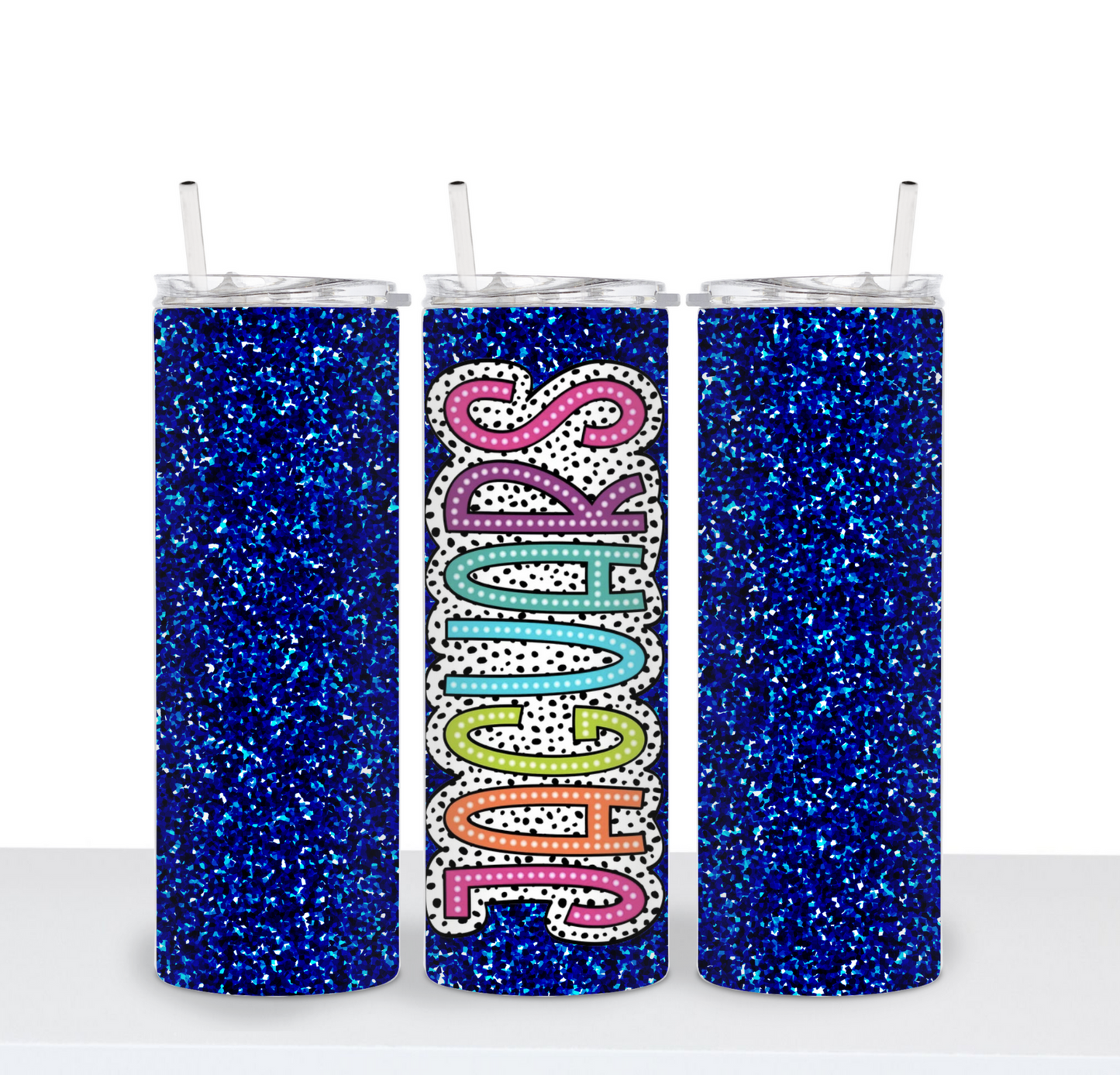 Jaguars Bright Spot Glitter Tumbler