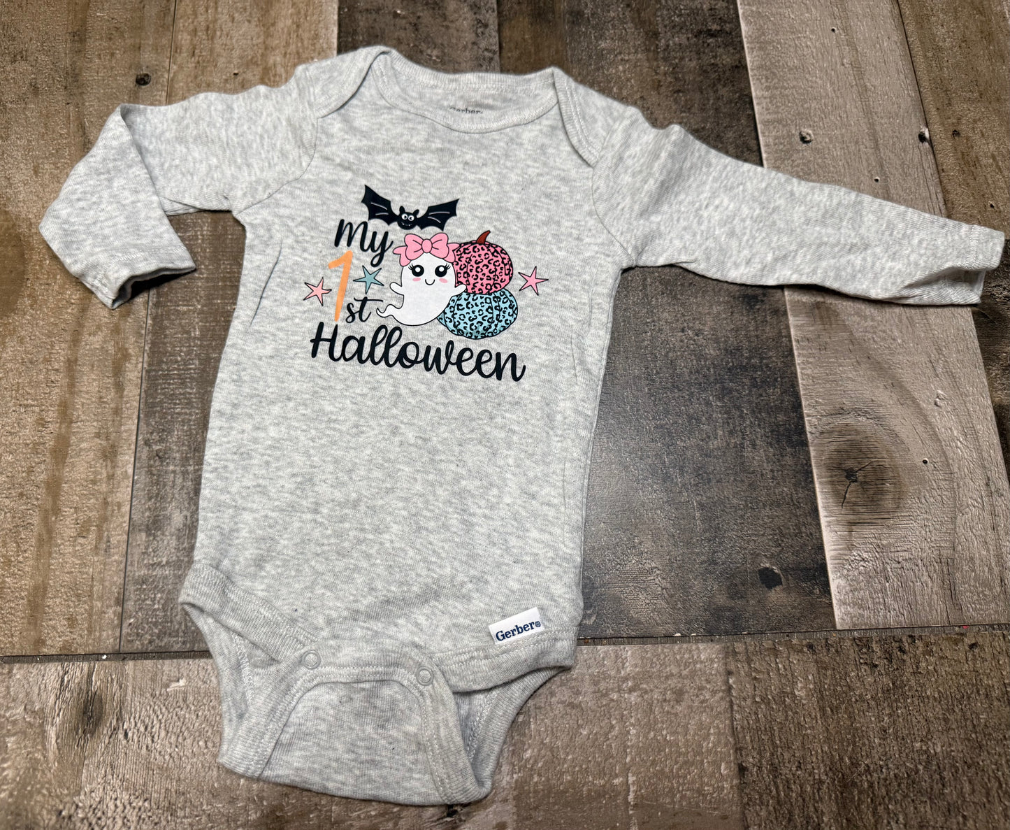 0-3M 1st Halloween Bodysuit