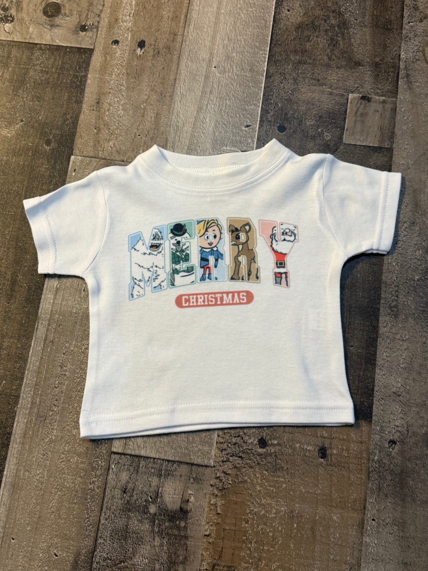 0-3M Merry Christmas Short Sleeve