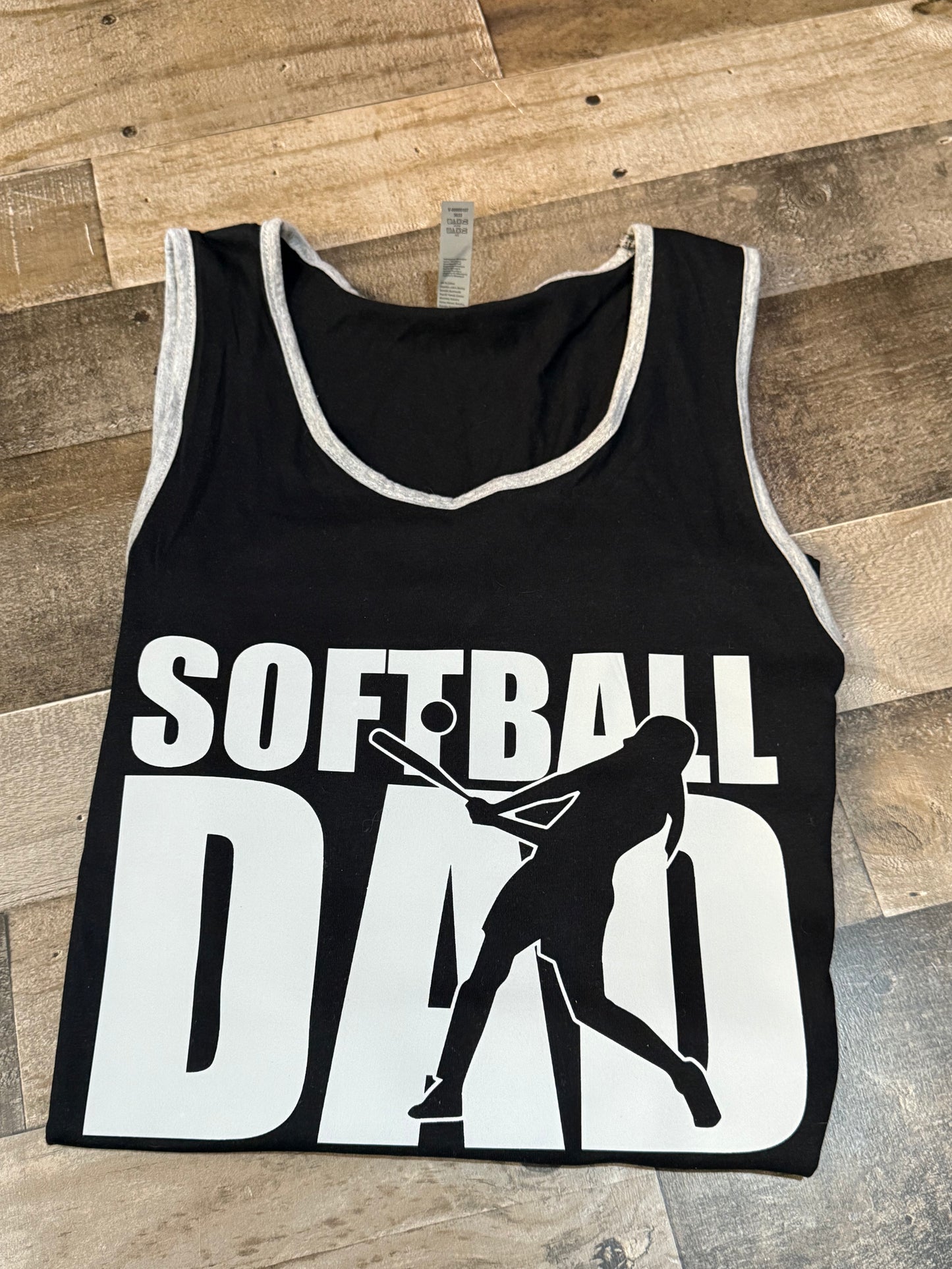 L - Softball Dad Tank Top