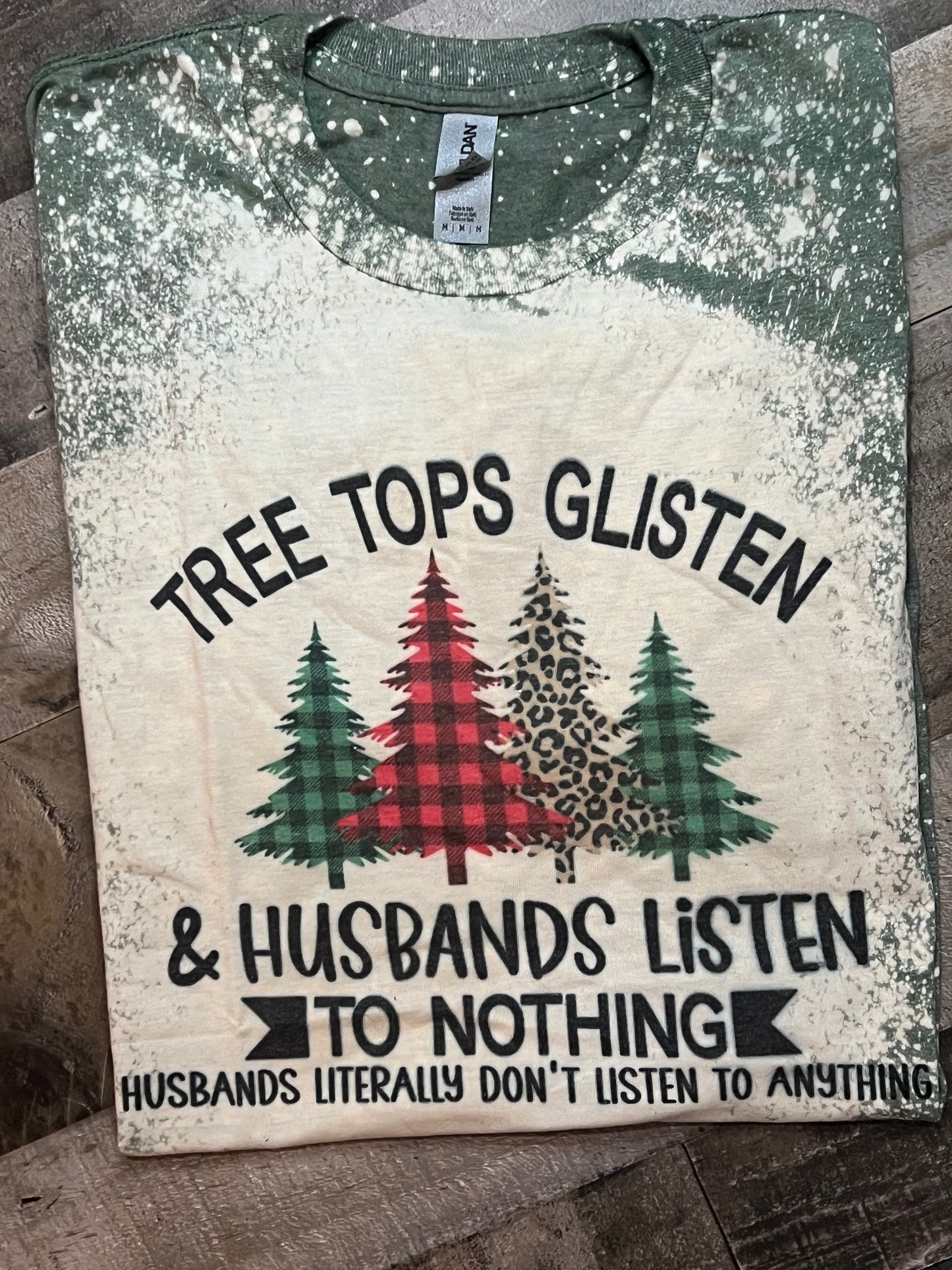 YM - Husbands Listen To Nothing Bleached Short Sleeve *BLOOPER*