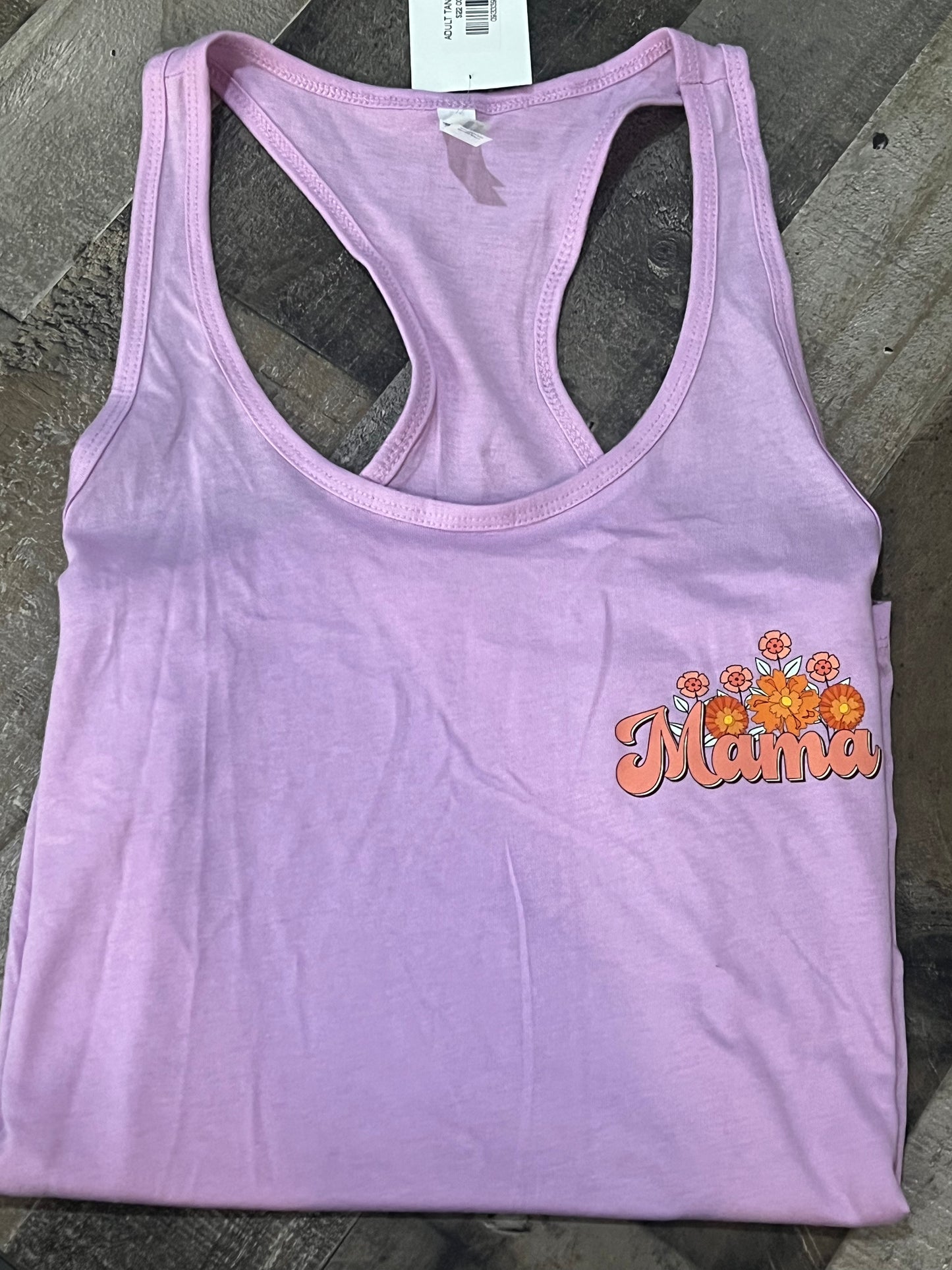 L - Mama Lilac Racerback Tank