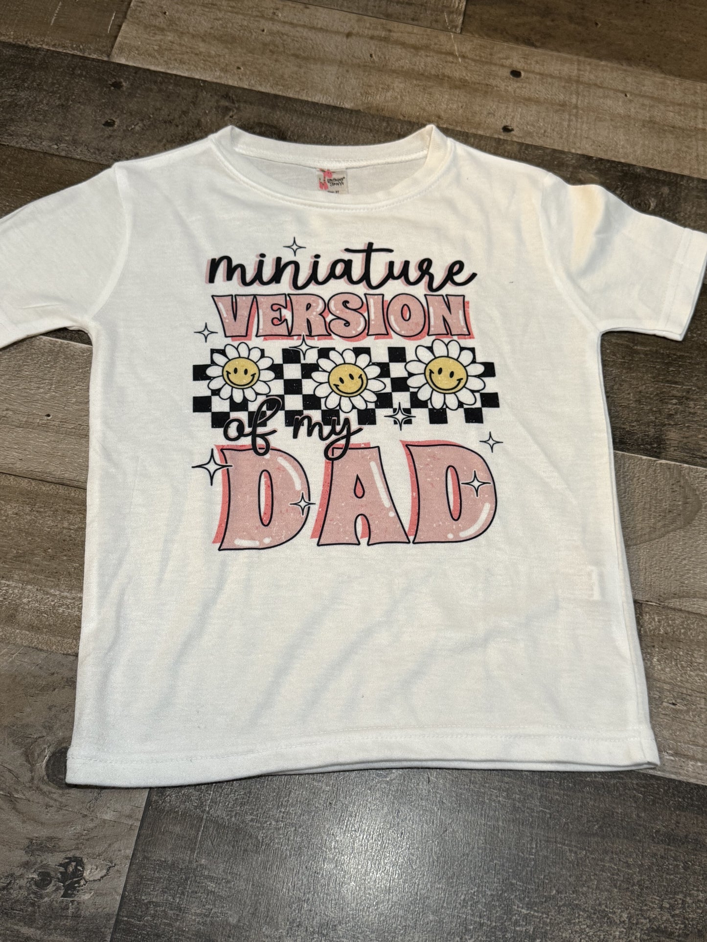 Miniature Version of My Dad Girls Short Sleeve