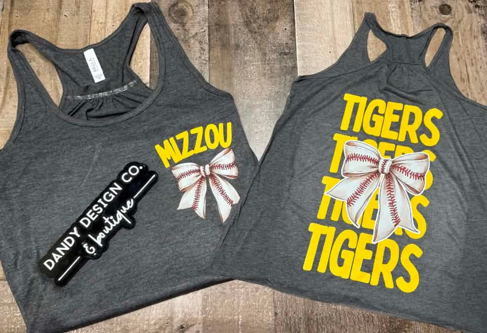 2X Tigers Baseball Tank