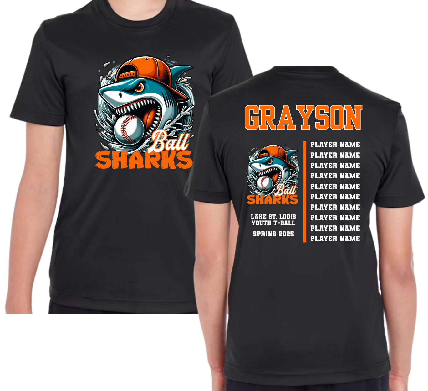 Ball Sharks Team Back Short Sleeve