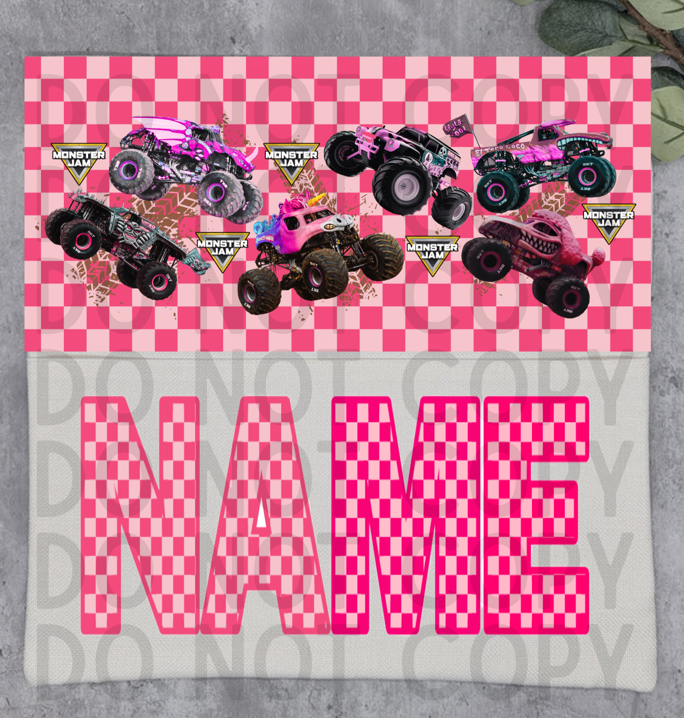 Monster Truck Pocket Pillow