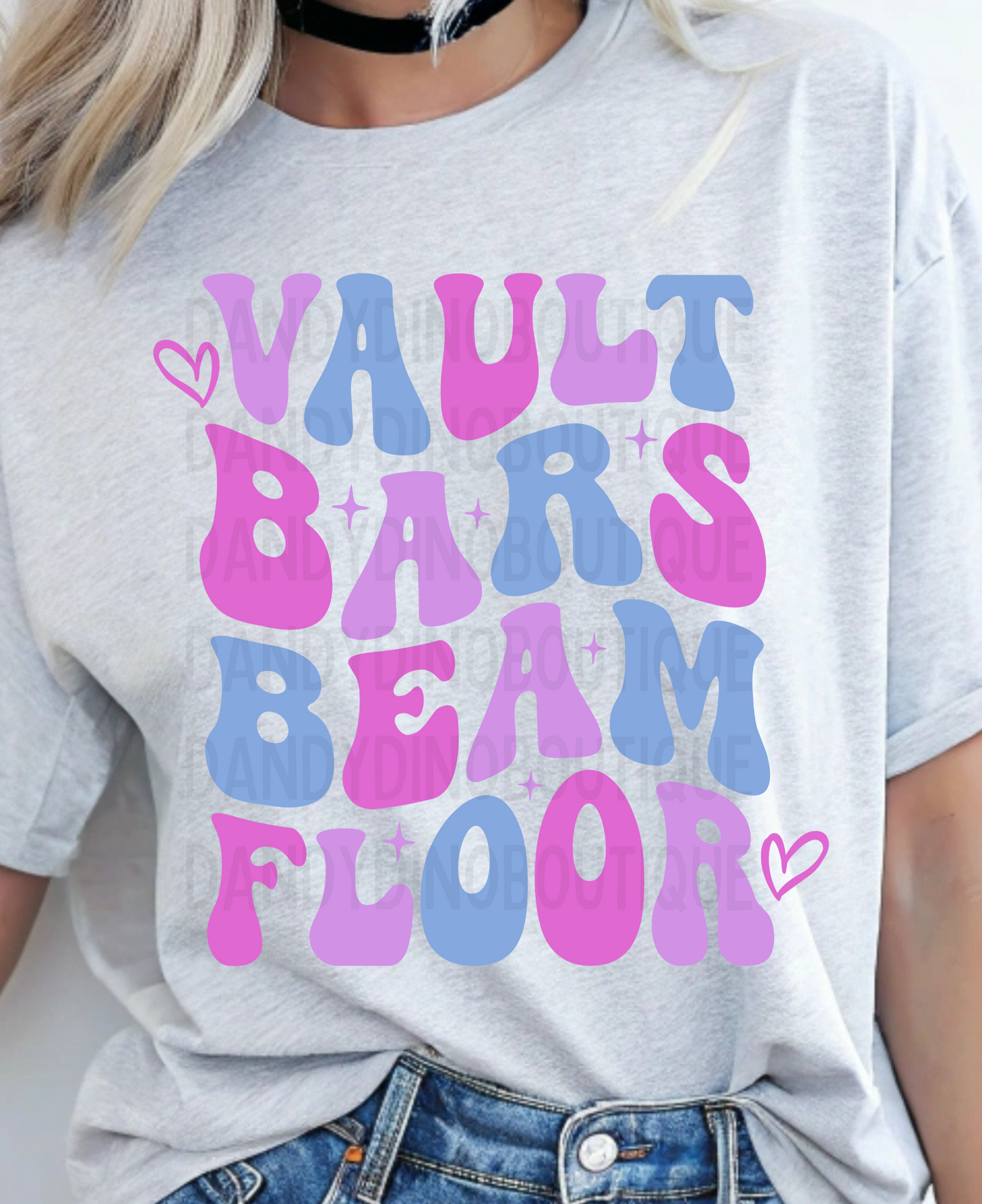 Vault Bars Beam Floor Gymnastics Short Sleeve T-Shirt