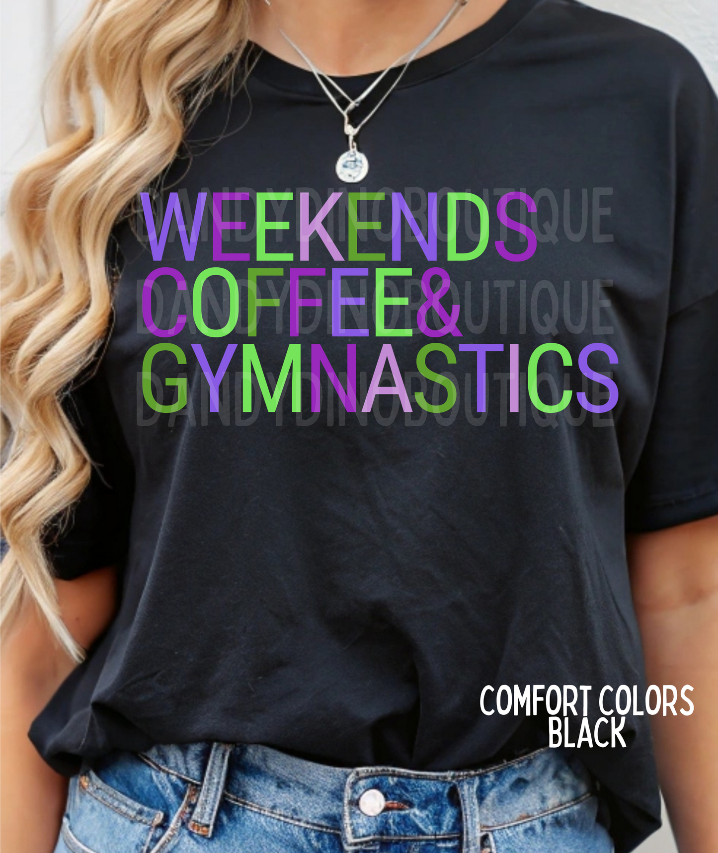 Weekends Coffee Gymnastics Short Sleeve T-Shirt