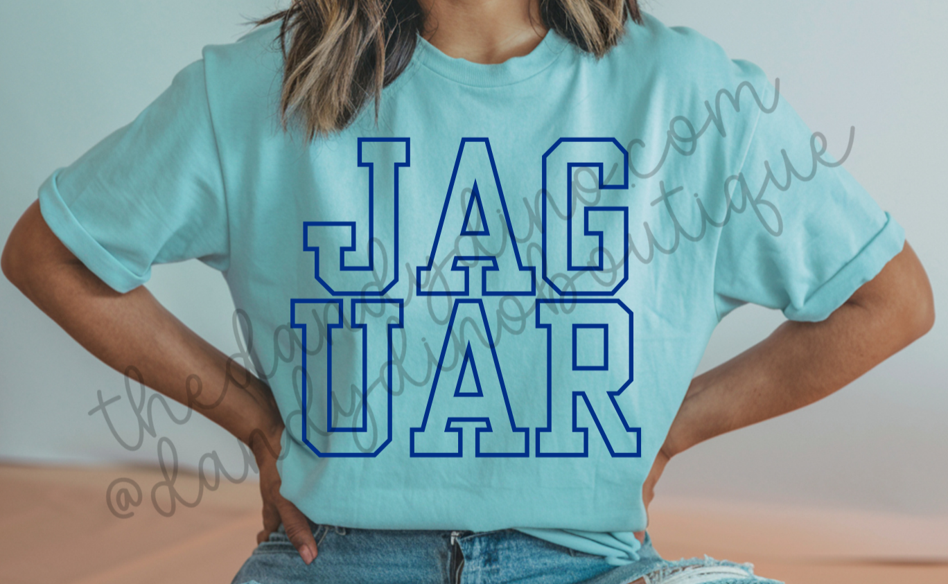 Jaguar Varsity Stacked - Short Sleeve
