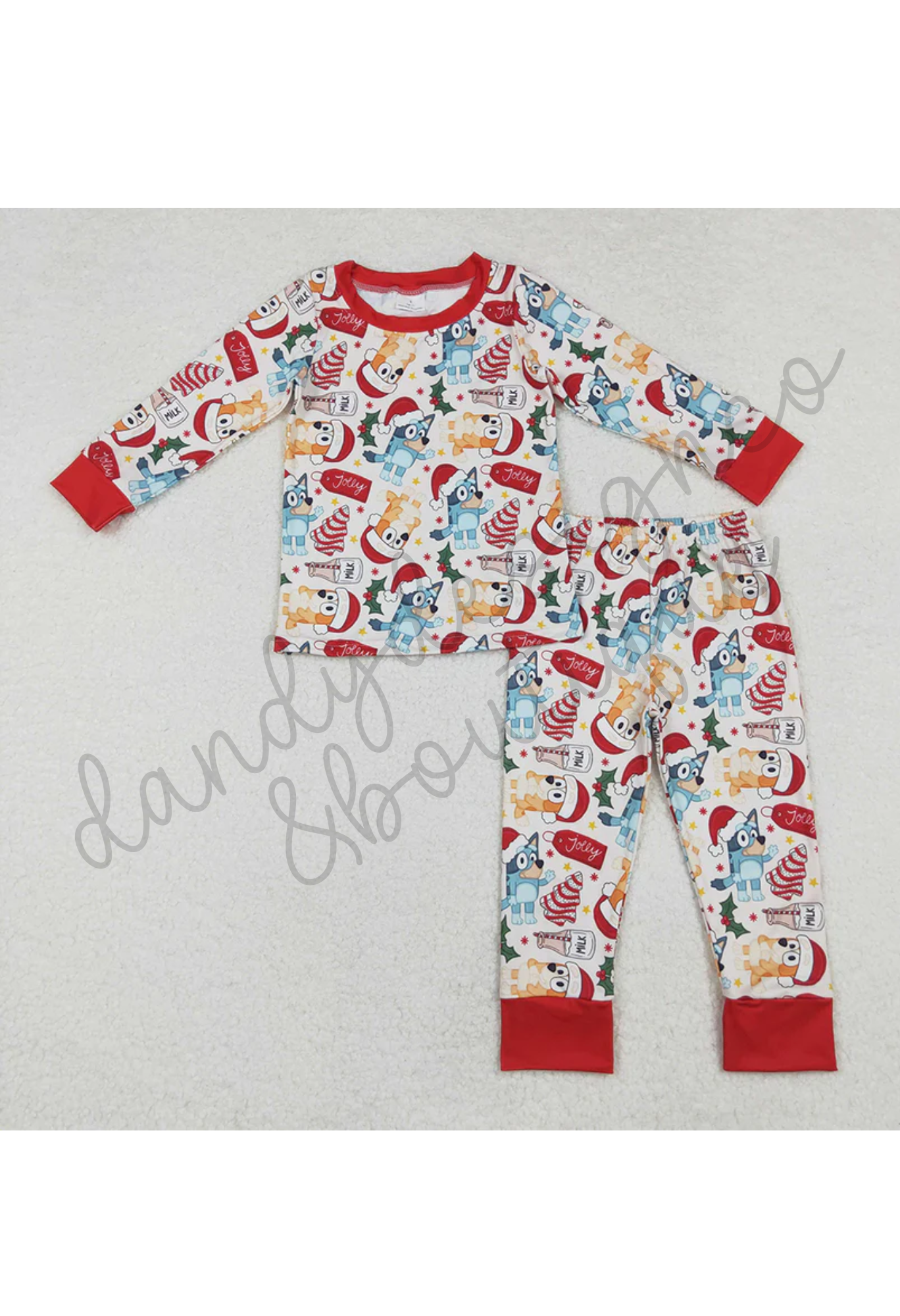 *PRE-ORDER* Christmas Blue Dog Pajamas