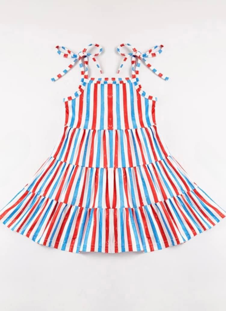 Mom+Me Stripe Tiered Dress