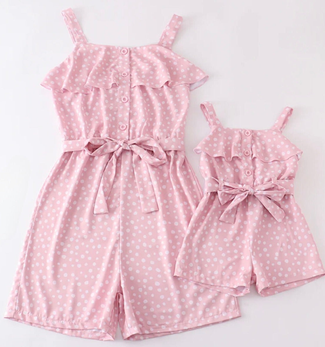 Mom+Me Pink Dot Romper