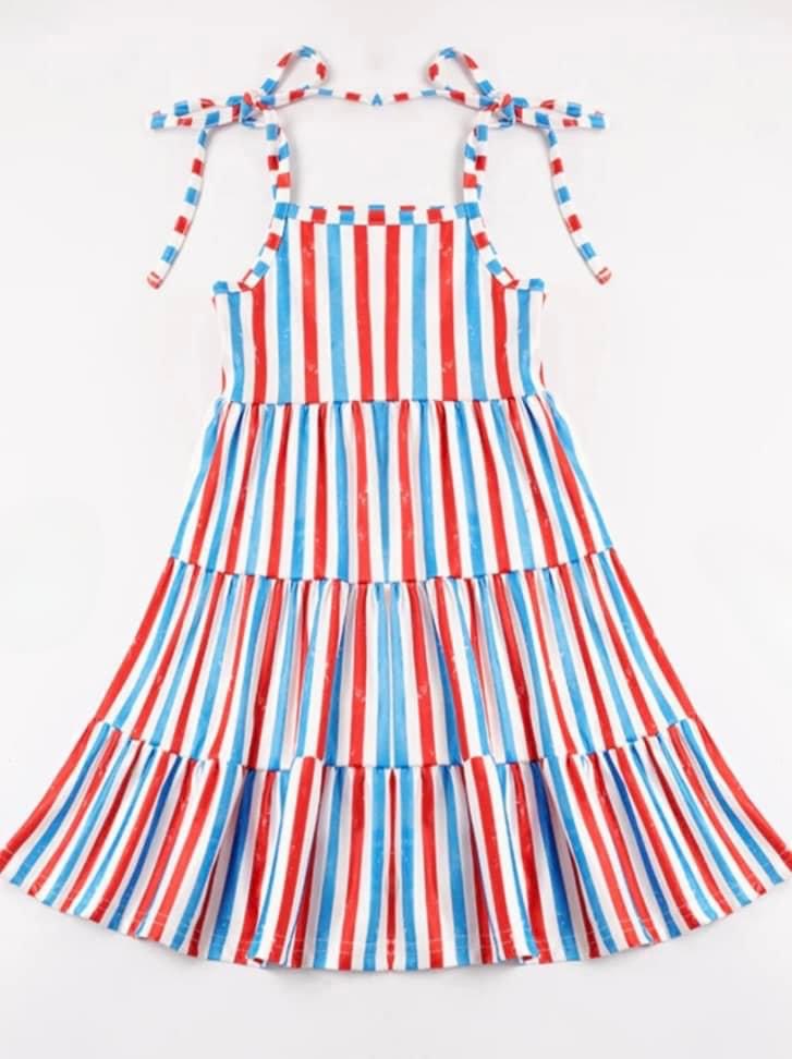 Mom+Me Stripe Tiered Dress