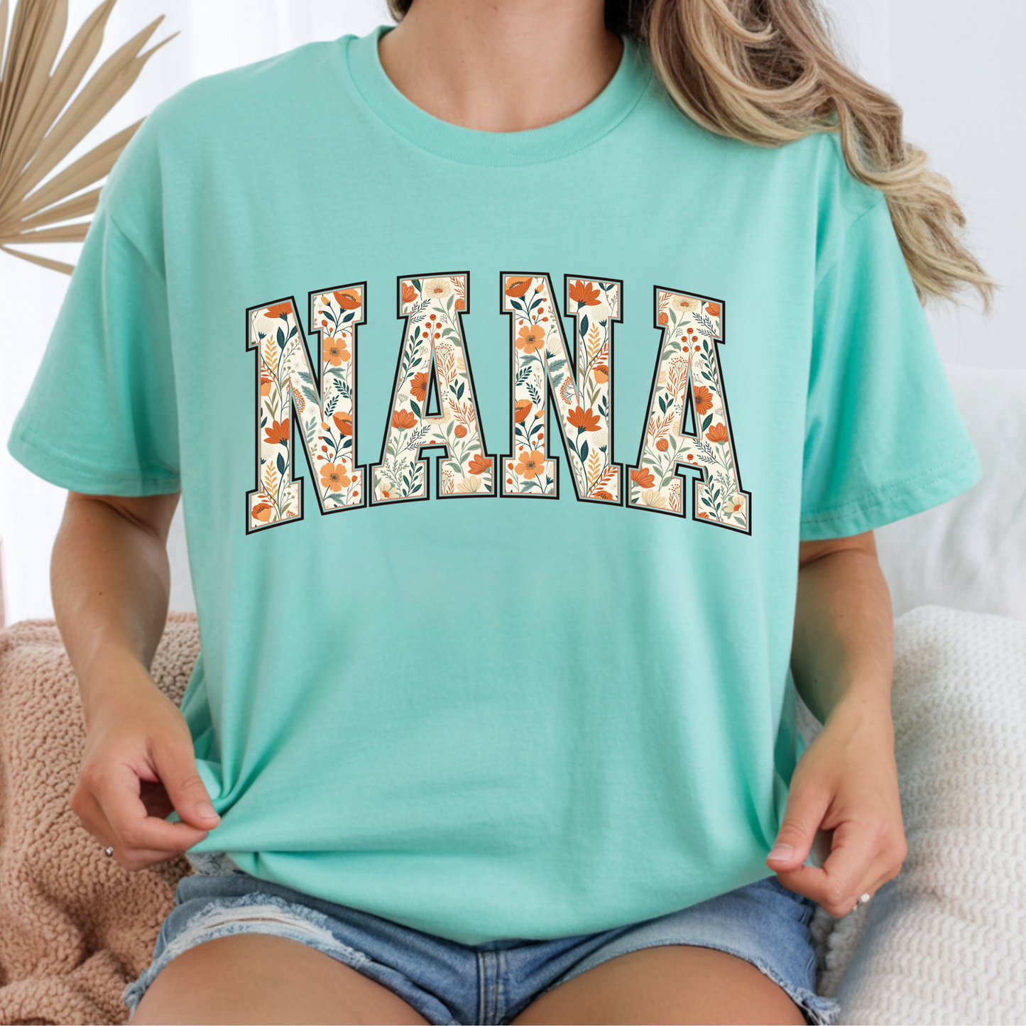 Floral Nana - Short Sleeve