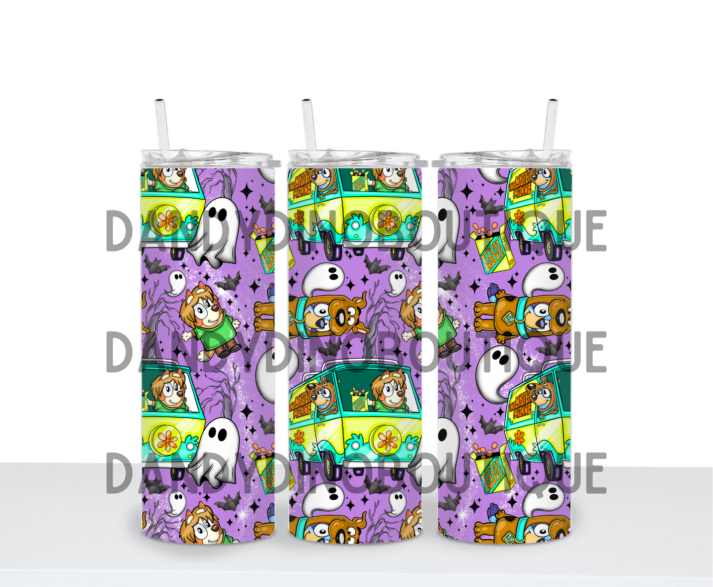 Mystery Hunter Halloween Sublimation Stainless Steel Tumbler