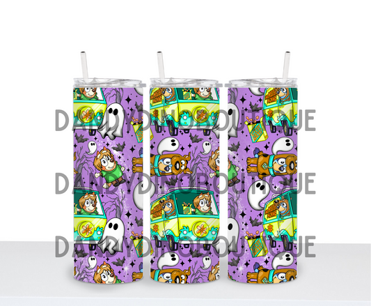 Mystery Hunter Halloween Sublimation Stainless Steel Tumbler