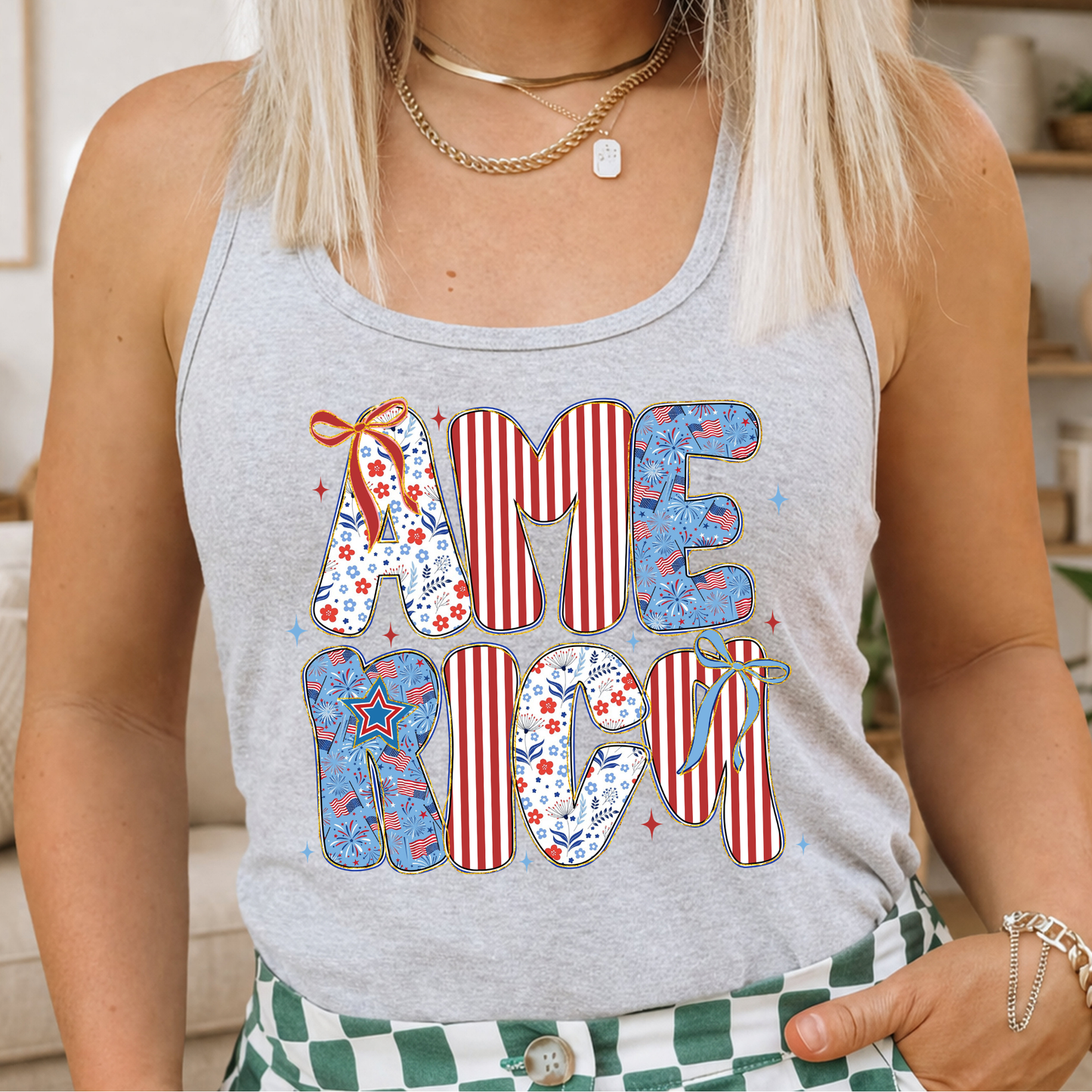 America Doodle - Tank Top