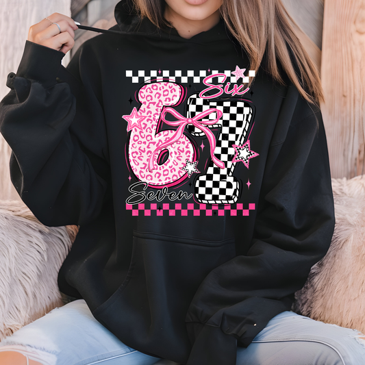 67 Checkered Bow - Hoodie