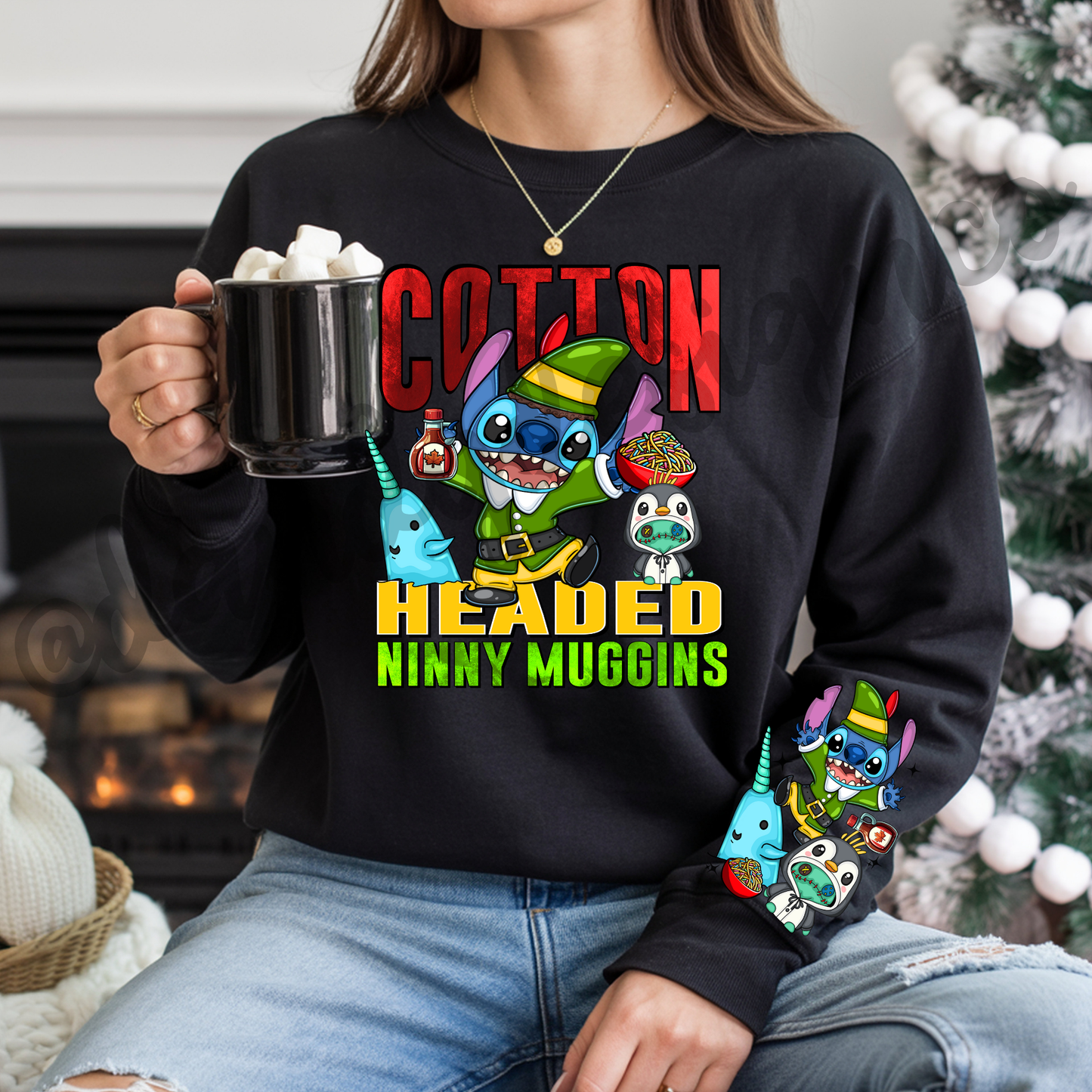 Cotton Elf Blue Alien - Long Sleeve