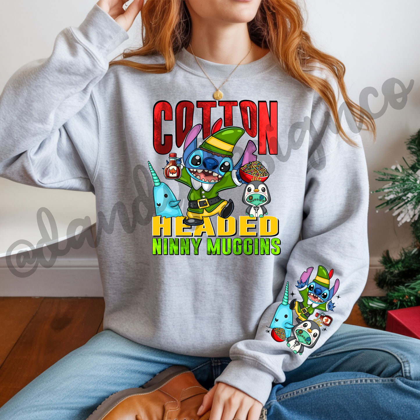 Cotton Elf Blue Alien - Sweatshirt
