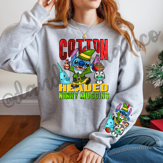 Cotton Elf Blue Alien - Sweatshirt