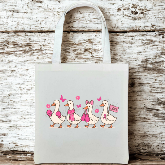 Breast Cancer Awareness Goose - Tote Bag