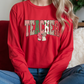 Teacher Holiday Doodle Pencil Bow - Long Sleeve