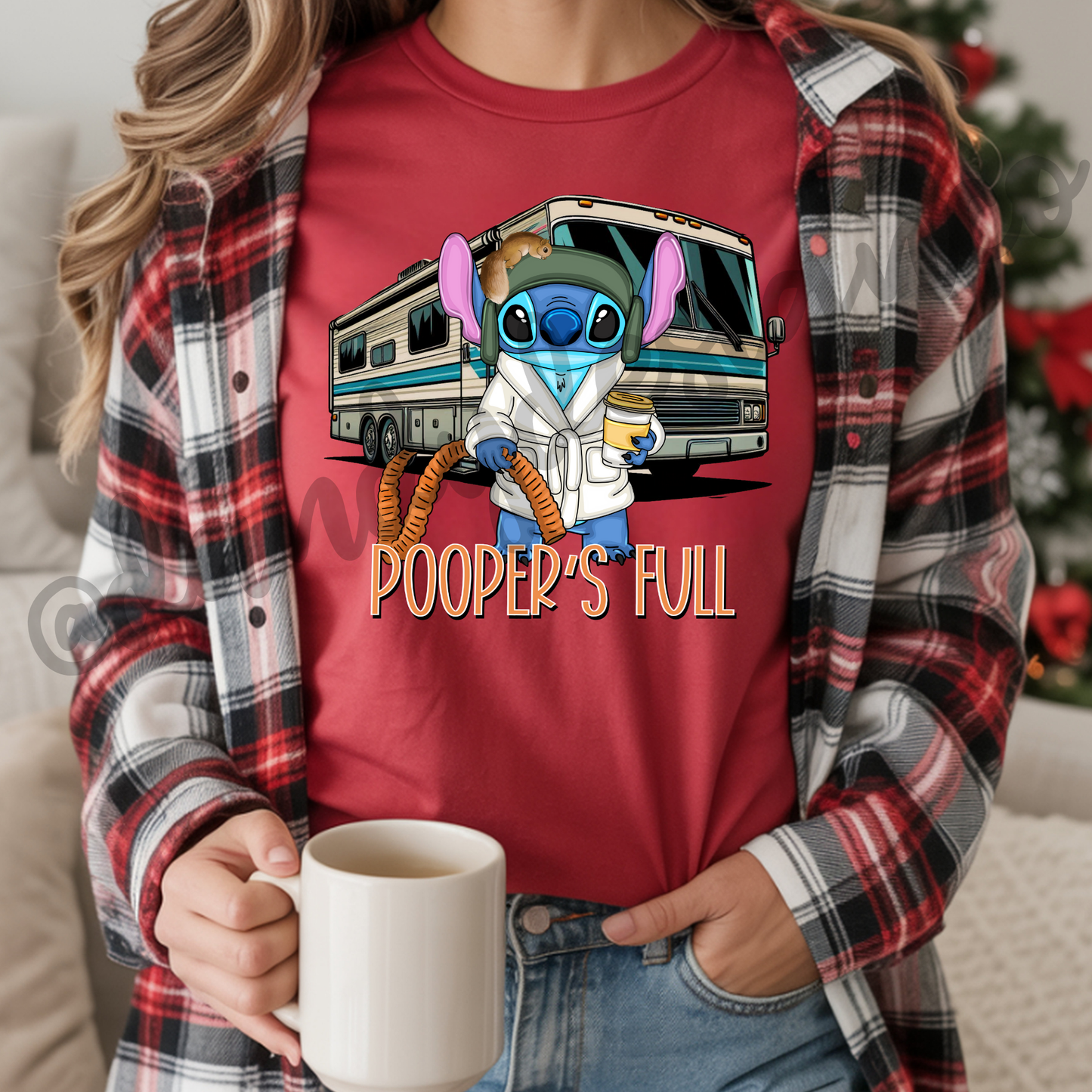 Blue Alien Pooper's Full - Short Sleeve