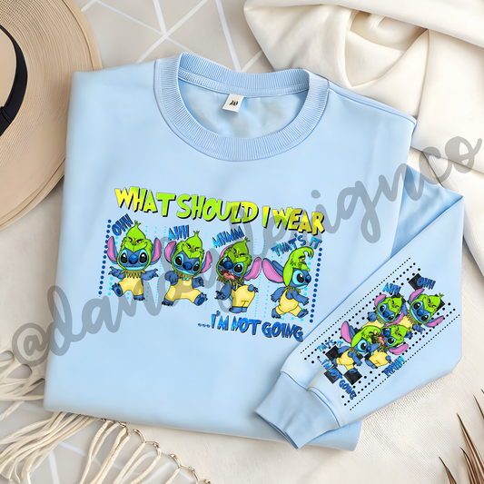 Blue Alien Green Guy - Sweatshirt