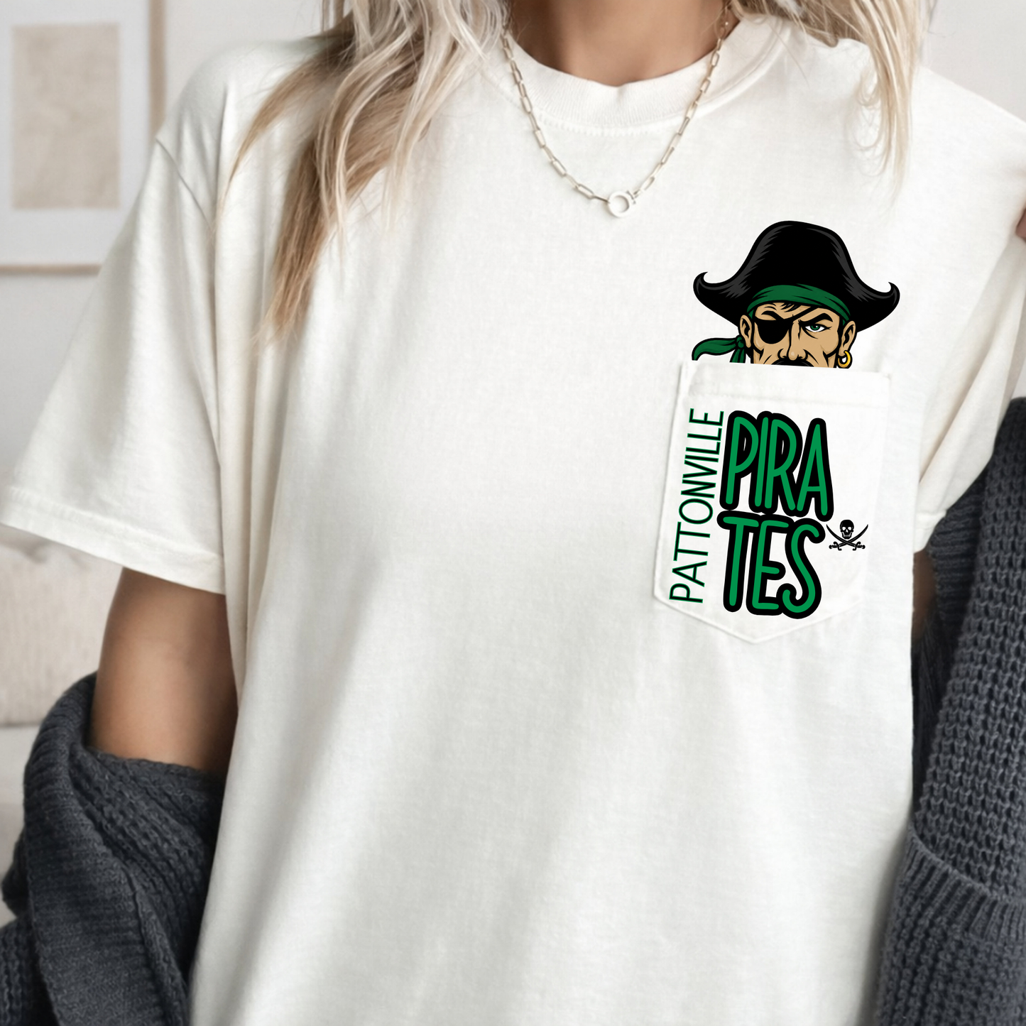 School Mascot Pocket Tee - Short Sleeve Pocket