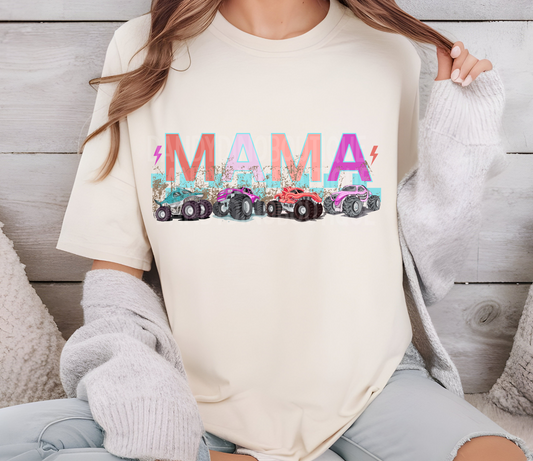 Mama Monster Truck Short Sleeve