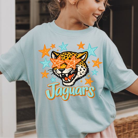 Jaguars Doodle Stars - Short Sleeve
