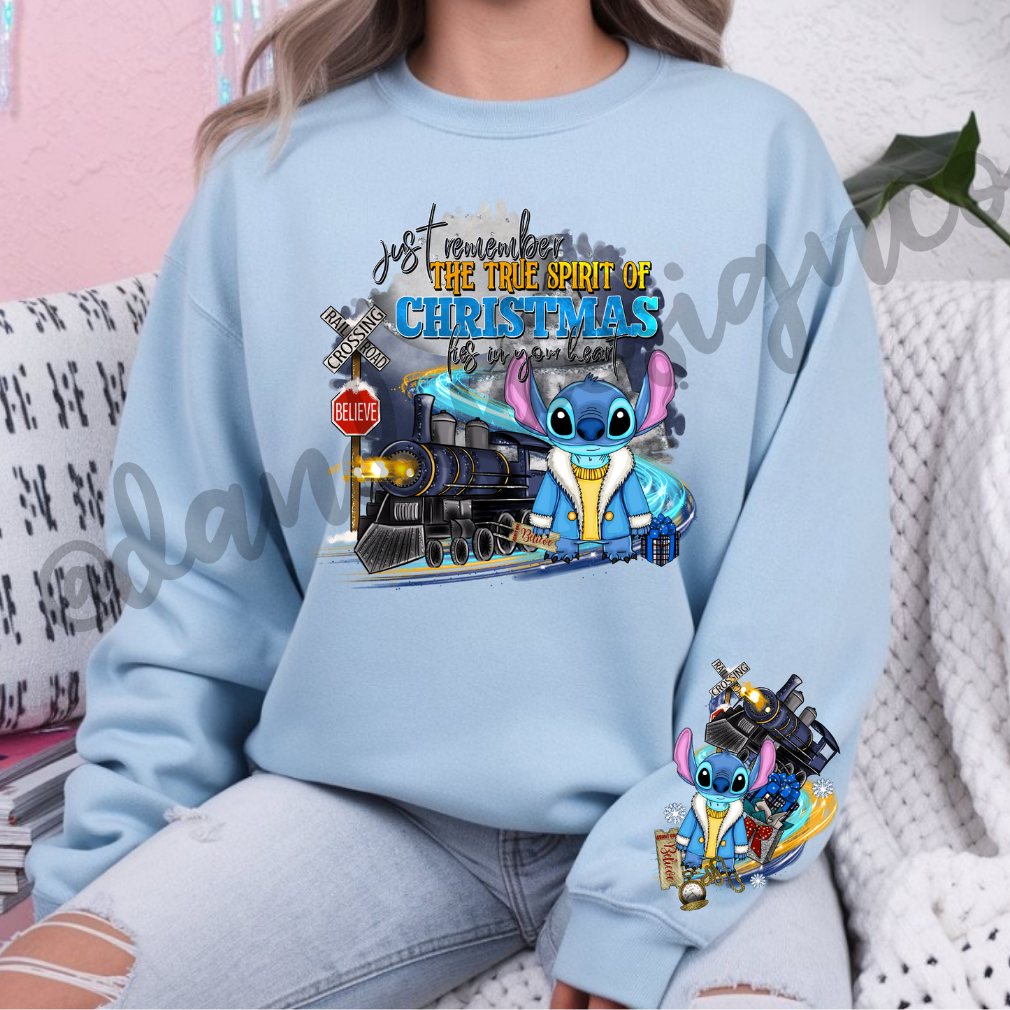 Blue Alien Train - Sweatshirt