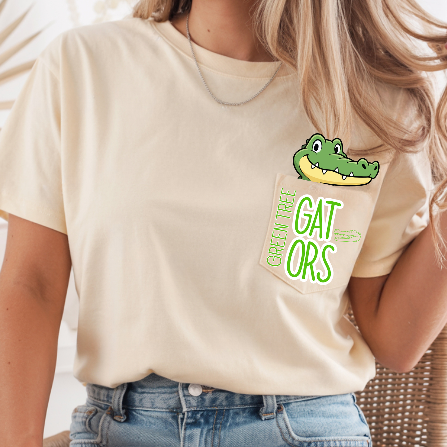 School Mascot Pocket Tee - Short Sleeve Pocket