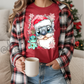 Blue Alien Santa - Short Sleeve