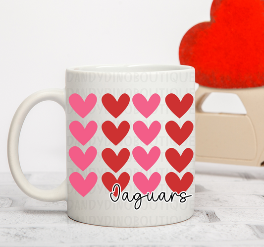 Jaguars Heart Mug