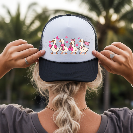 Breast Cancer Awareness Goose - Foam Trucker Hat
