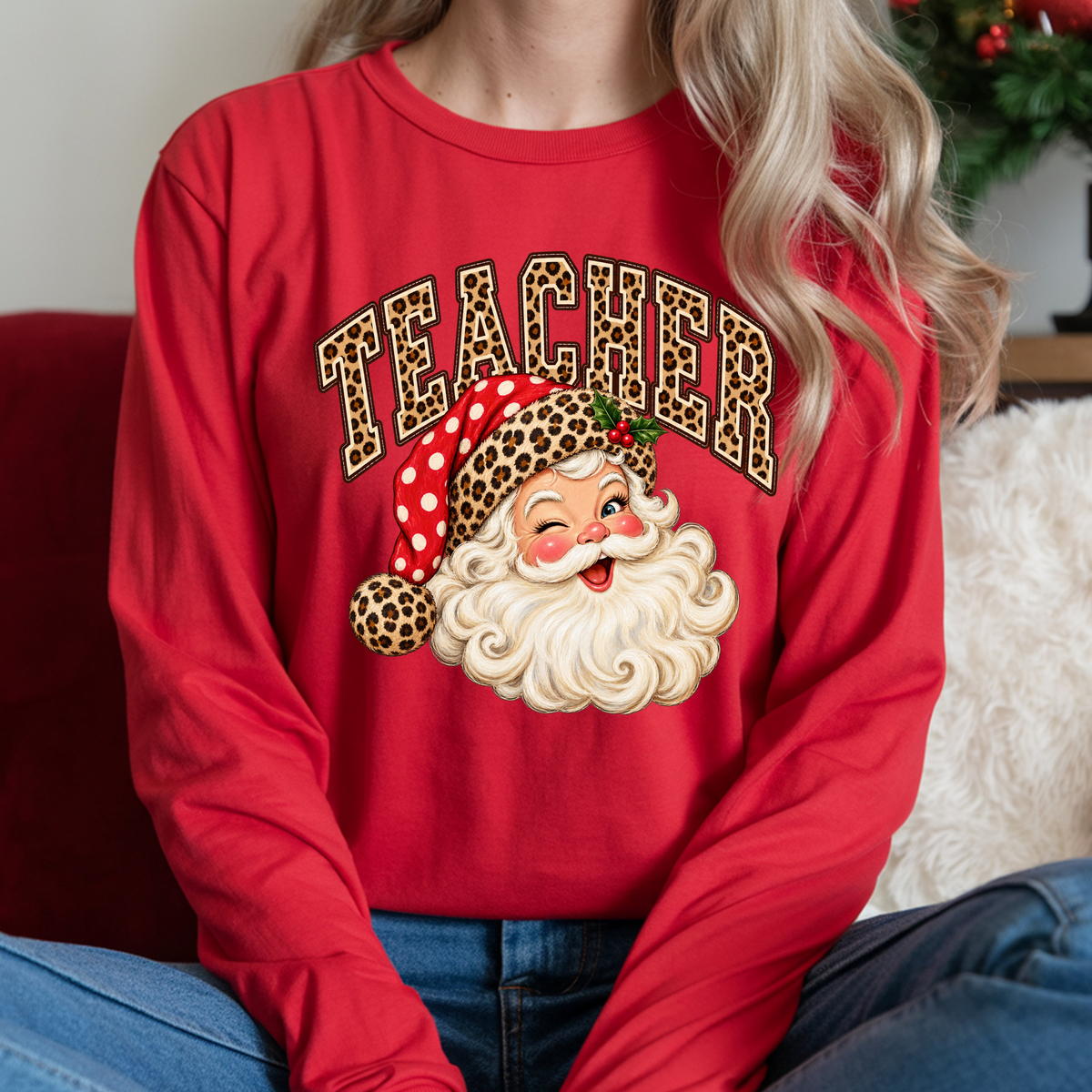 Santa Teacher - Long Sleeve