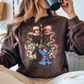Blue Alien Christmas Bow - Sweatshirt